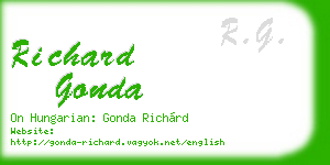 richard gonda business card